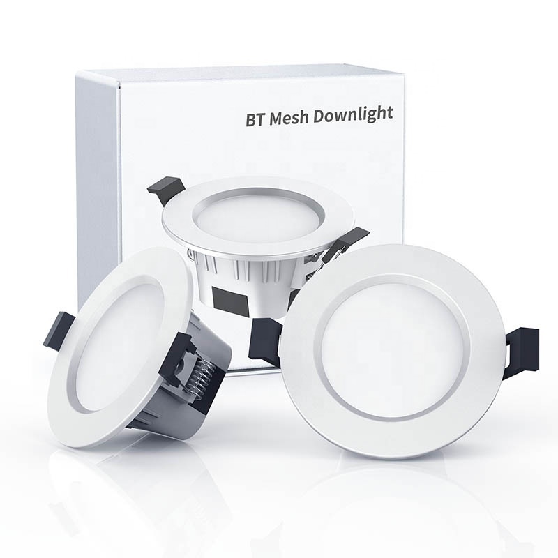 Factory Smart recessed led RGB downlight cob 6W 12W Leds wifi control dimmable anti glare spot light