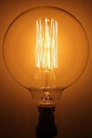 G80 G95 Globe Shape Clear Amber 40 Watt Equivalent 4W 2700K E26 E27 Vintage Led Filament Bulb