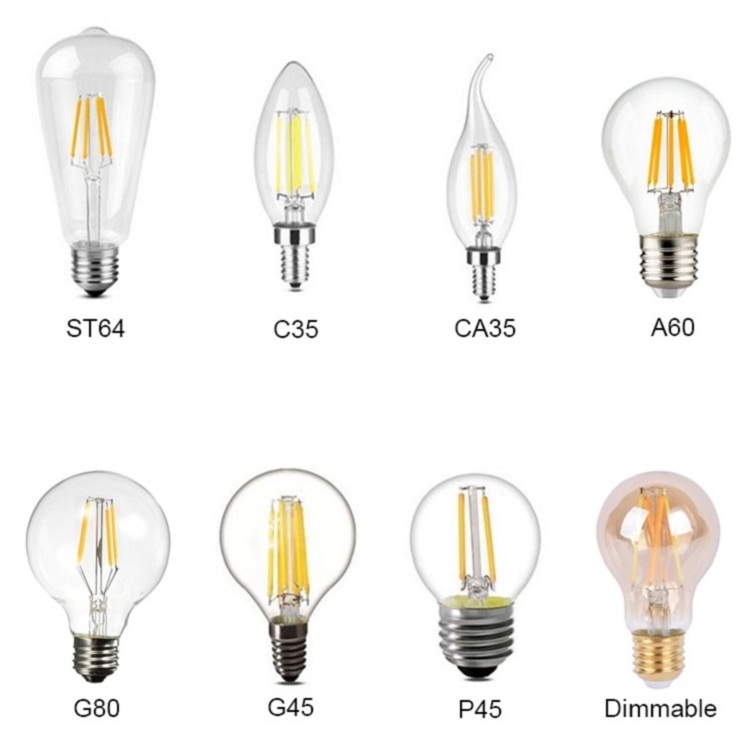 Vintage Edison Led Filament Light Bulb Lamp Led Filament Bulb E14 Led Filament Bulb