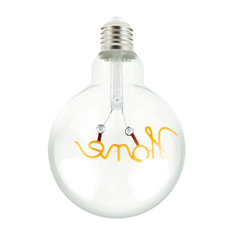 New Design Cob Led Filaments Word Letter Decoration Customized Led Filament Decorative Bulb Led Filament Bulb