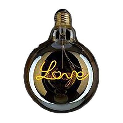 Unique Design Soft Led Filament Letter Love Home Happy Dream Hello Cool Dance Decorative Led Filament Bulb