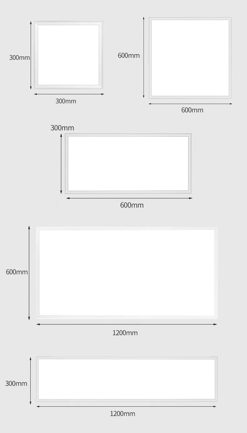 2 Ft X 2 Ft Led Backlit Panel Light 48w 4800lm Recessed Drop Ceiling Install Flat Backlit Panel Fixture