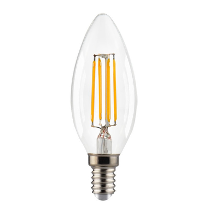 Antique Vintage Bulbs C35 2w 4w E14 Filament Candelabra Candle Shaped C35 Led Light Filament Bulb