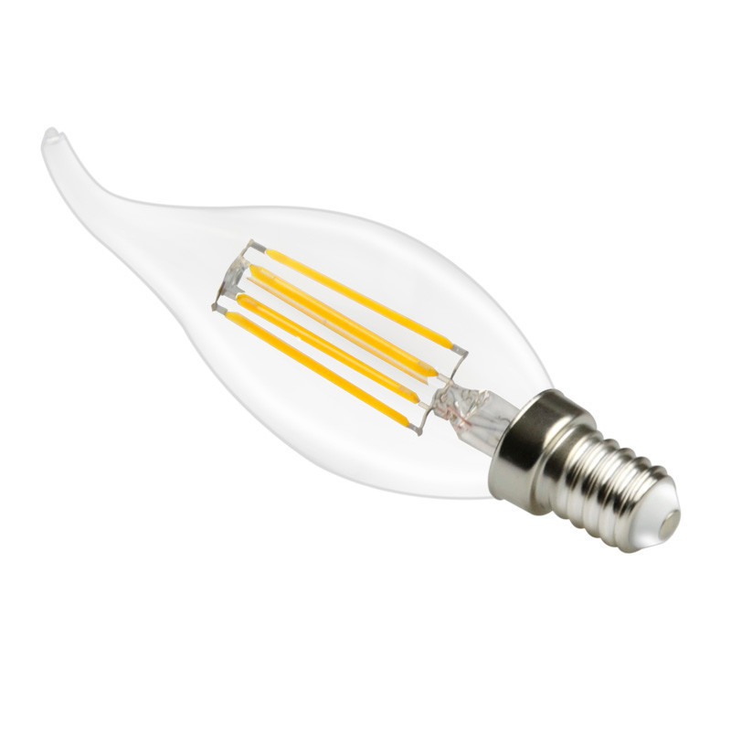 Antique Vintage Bulbs C35 2w 4w E14 Filament Candelabra Candle Shaped C35 Led Light Filament Bulb