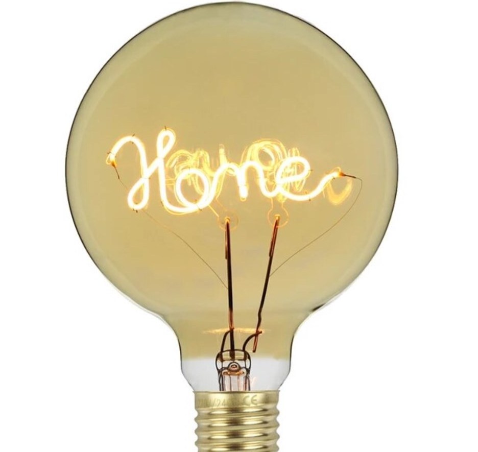 Letter Led Light Atmosphere Lamp Glass Text Vintage Light Bulb 220-240v Led Filament Bulb