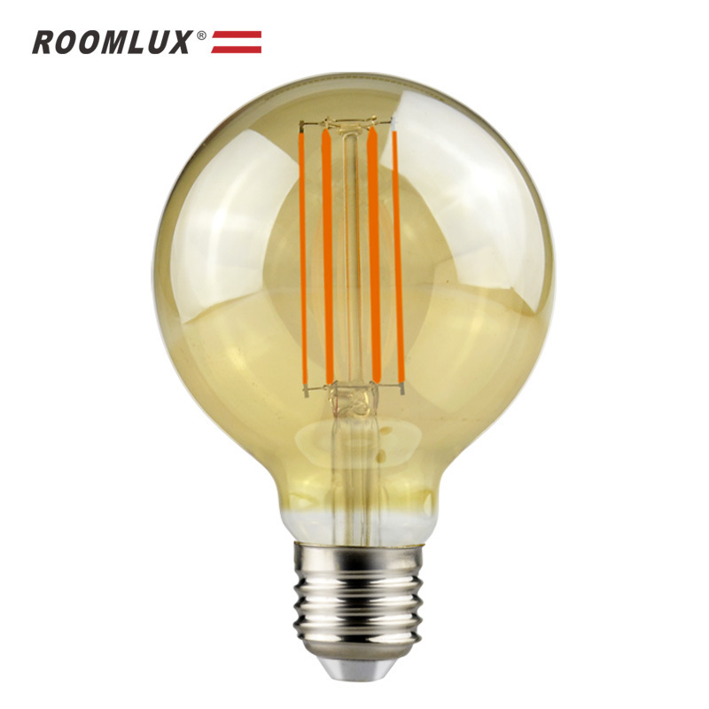 Roomlux Light Lamp 4W 6W 8W 2700K Edison Retro G80 G95 G125 LED Filament Bulbs G Type