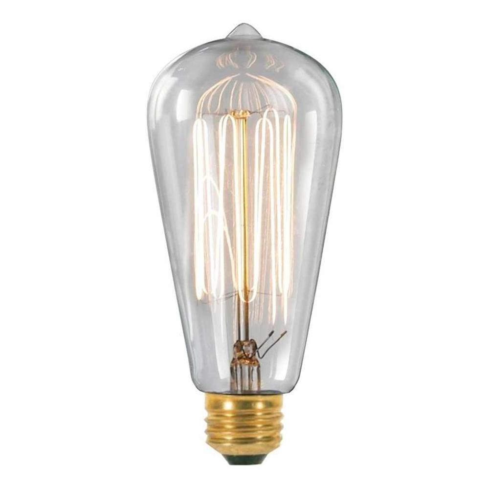 Vintage Industrial Style Restaurant Glass Light Bulb Bright 8W 800Lm E27 ST64 LED Filament Bulb