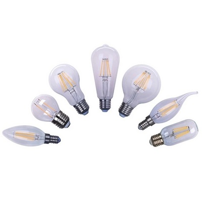 6W 4W G80 G95 A60 G45 Glass Lantern Edison Globe Bulb E27 Led Filament Bulbs