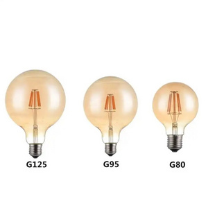 G80 G95 G125 Clear Amber Smoky Minimized Flickering General Lighting G Series LED Filament Bulb