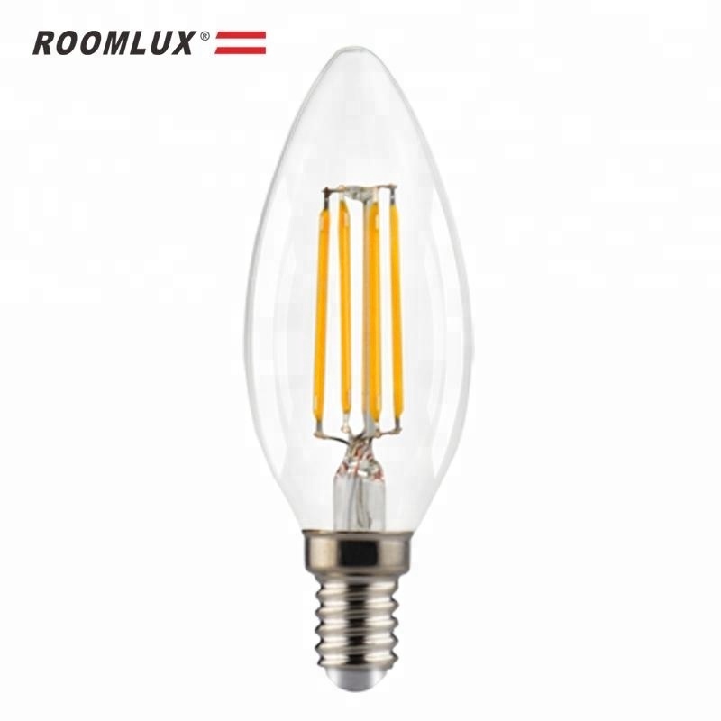 C35 Light Led Bulbs E14 Flame-tip Candle C35 Led Filament Bulb for Crystal Chandeliers