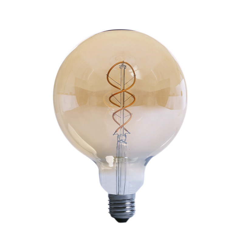 Roomlux Unique E27 4W Soft Filament LED Bulb G125 G95 G80 A60 ST64 Spiral Filament Led Bulb