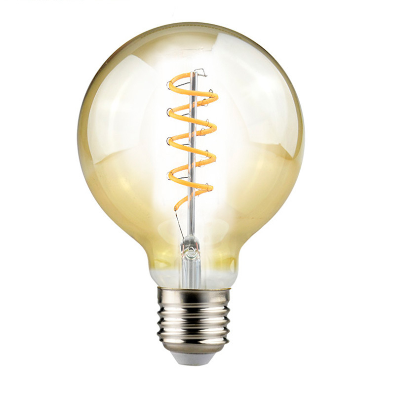 Roomlux Unique E27 4W Soft Filament LED Bulb G125 G95 G80 A60 ST64 Spiral Filament Led Bulb