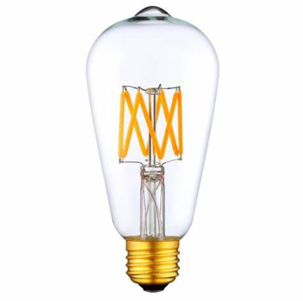 8W High Power Dimmable Led Light B22 E27 Edison ST64 Led Filament Lamp No Flicker