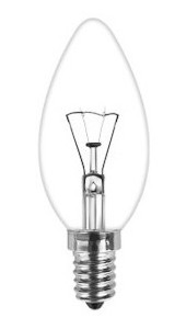 clear E27 incandescent bulb 25W 40W 60W 110V