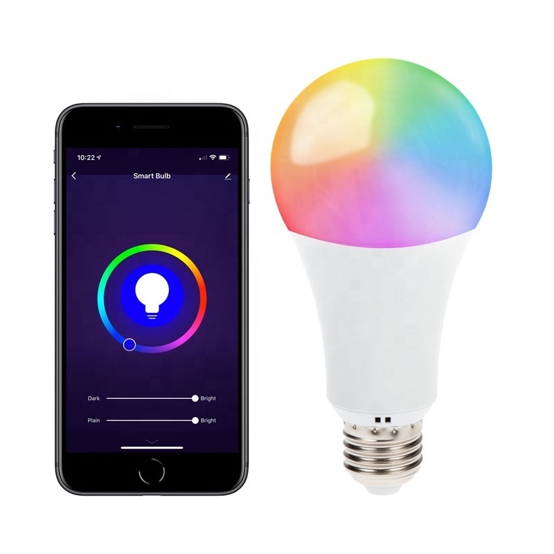 Smart WiFi E27 LED Music Light Bulb with Sound Box Speaker