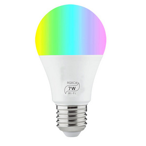 E27 rgb multi color dimmable smart bulb alexa e27 remote control 7w led bulb e27 hidden camera led light bulb