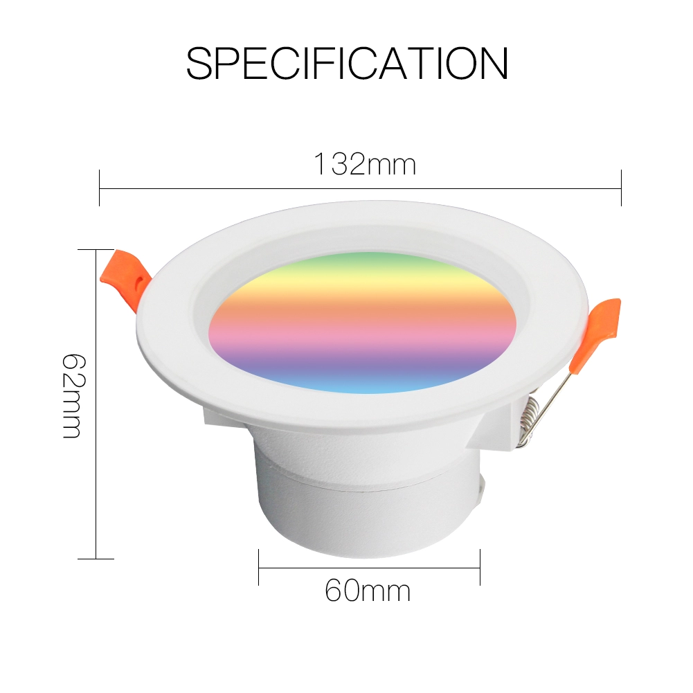 Factory Stock 4 inch 9W Smart LED Recessed Light LED Downlight RGBWW Can Lights Music Compatible with Alex