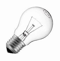 Factory Price 110V/220V A55 60w 75w 100w incandescent bulb light clear glass bulb