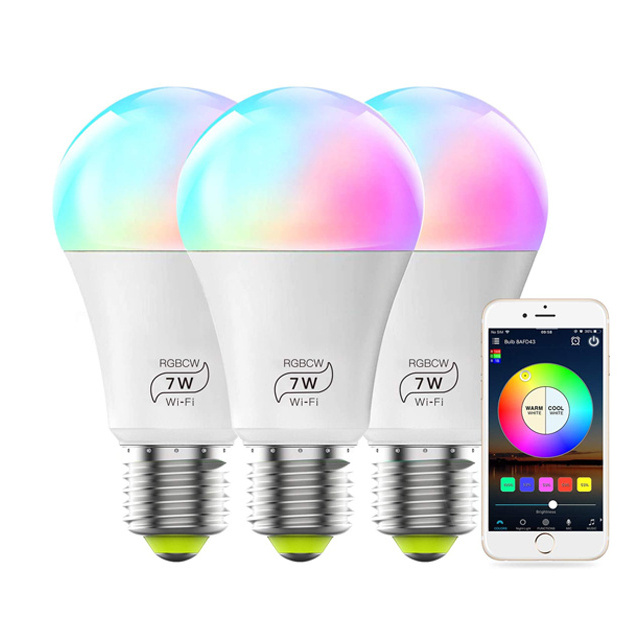 Wifi group control home lighting smart bulb wifi dimmabl led bulb wifi controlled light bulb