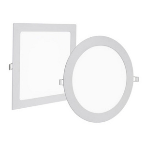 Thin Hotel Office Lighting 2835smd Chip Square Round Recessed Round Ultra Slim Led Panel Lights Ceil