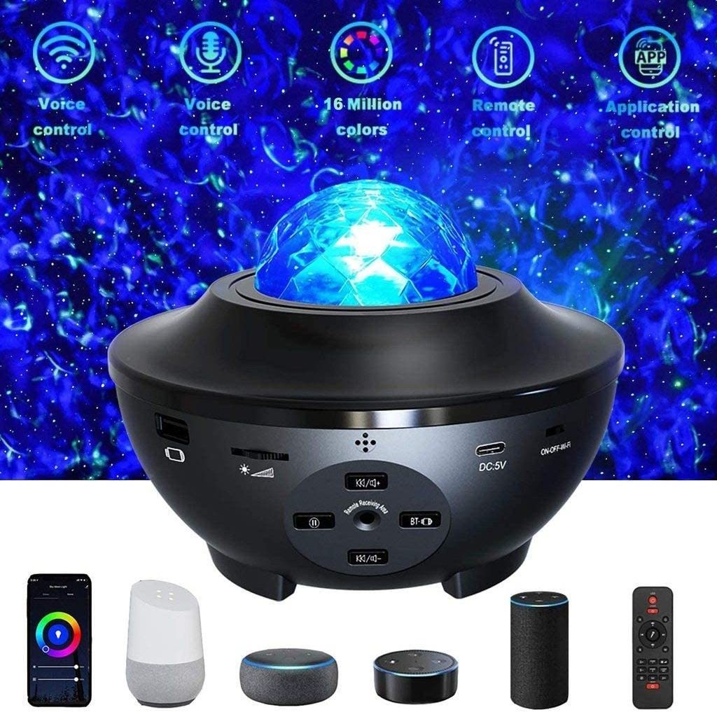 Roomlux Starry Night Light Star Smart Projector Sky Lite Laser Projector With Music Player