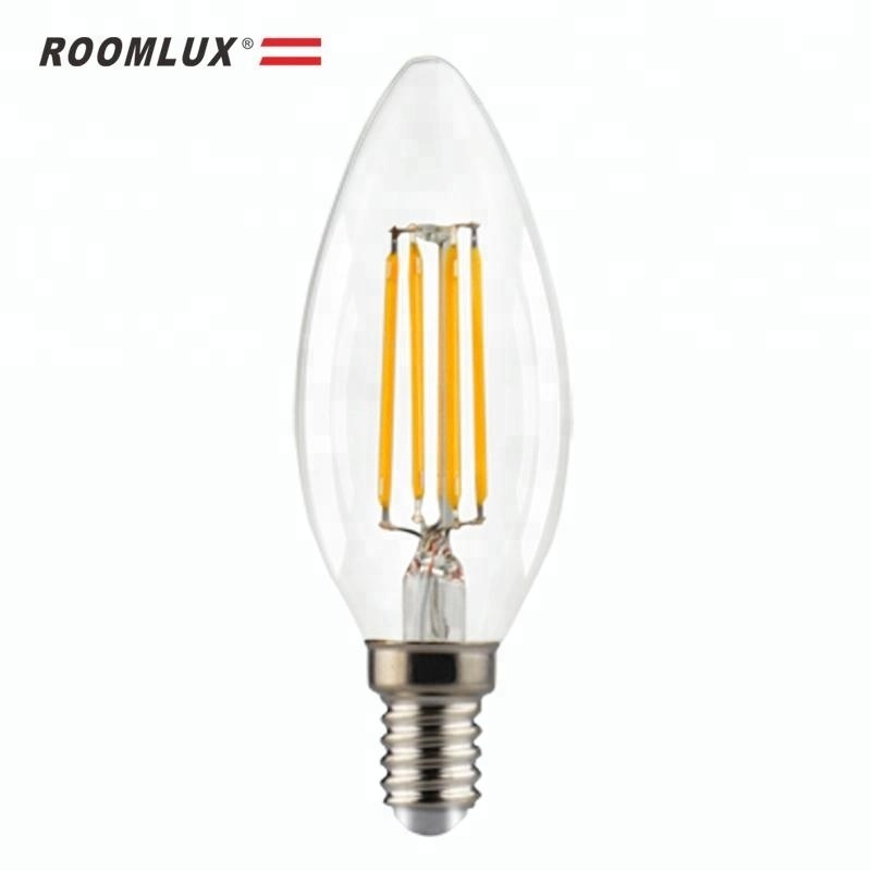 Non-Dimmable LED Candle Filament Light Bulb E12 E14 Candelabra Base 4W C35 G45 Vintage Filament Bulbs