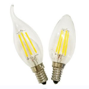 Non-Dimmable LED Candle Filament Light Bulb E12 E14 Candelabra Base 4W C35 G45 Vintage Filament Bulbs