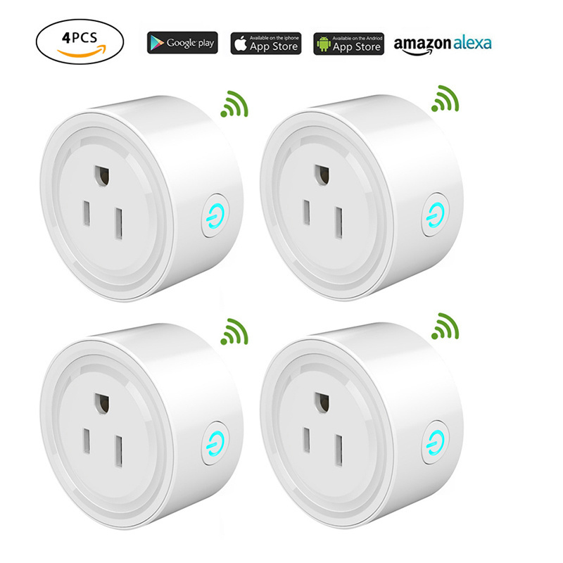 Factory 10A 16A Switch Smart Plug Socket Supports Alexa Google Asisstant Home Wifi Smart Power Plug