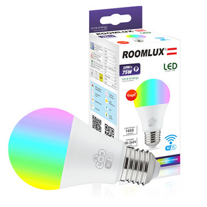 Roomlux A60 Smart LED Bulb Alexa Remote Control Wifi Tuya Smart Life App 5W 9W 10W 14W RGB Dimmable LED Light