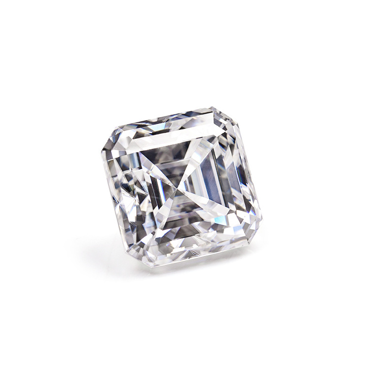 Wholesale Moissanite Price Asscher Cut Moissanite Super White D Moissanite Diamond For Jewelry