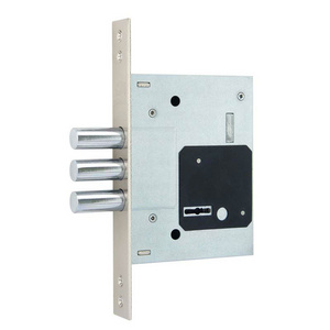 SY257L cylinder hook bolt lock steel door mortise lock set heavy duty sliding door lock