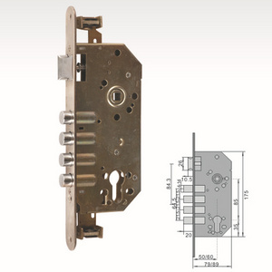 CJ-R200B Iron round bolt zinc latch door security lock for wooden door security door lock