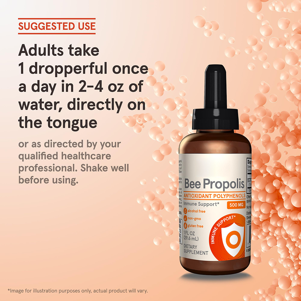 Bee Propolis  Oral Liquid For Native GMP-Compliant Quality Assurance Celiac-friendly Green alternatives