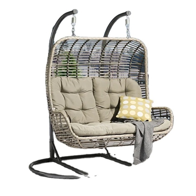 Garden Furniture Patio Set Balcony Steel Rattan Egg Swing Outdoor Chairs