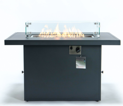 2023 hot selling Garden Outdoor Aluminum Fireplace Furniture Fire Pit Table