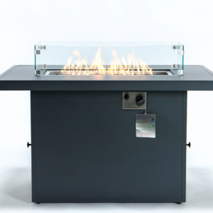 2023 hot selling Garden Outdoor Aluminum Fireplace Furniture Fire Pit Table