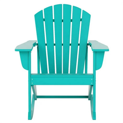 Low price high quality waterproof HDPE plastic Adirondack Rocking Chair