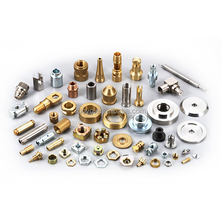 ROOVO OEM Custom Precision CNC Turning Milling Machining Aluminum Service Brass Stainless Steel Metal Parts machined Fabrication