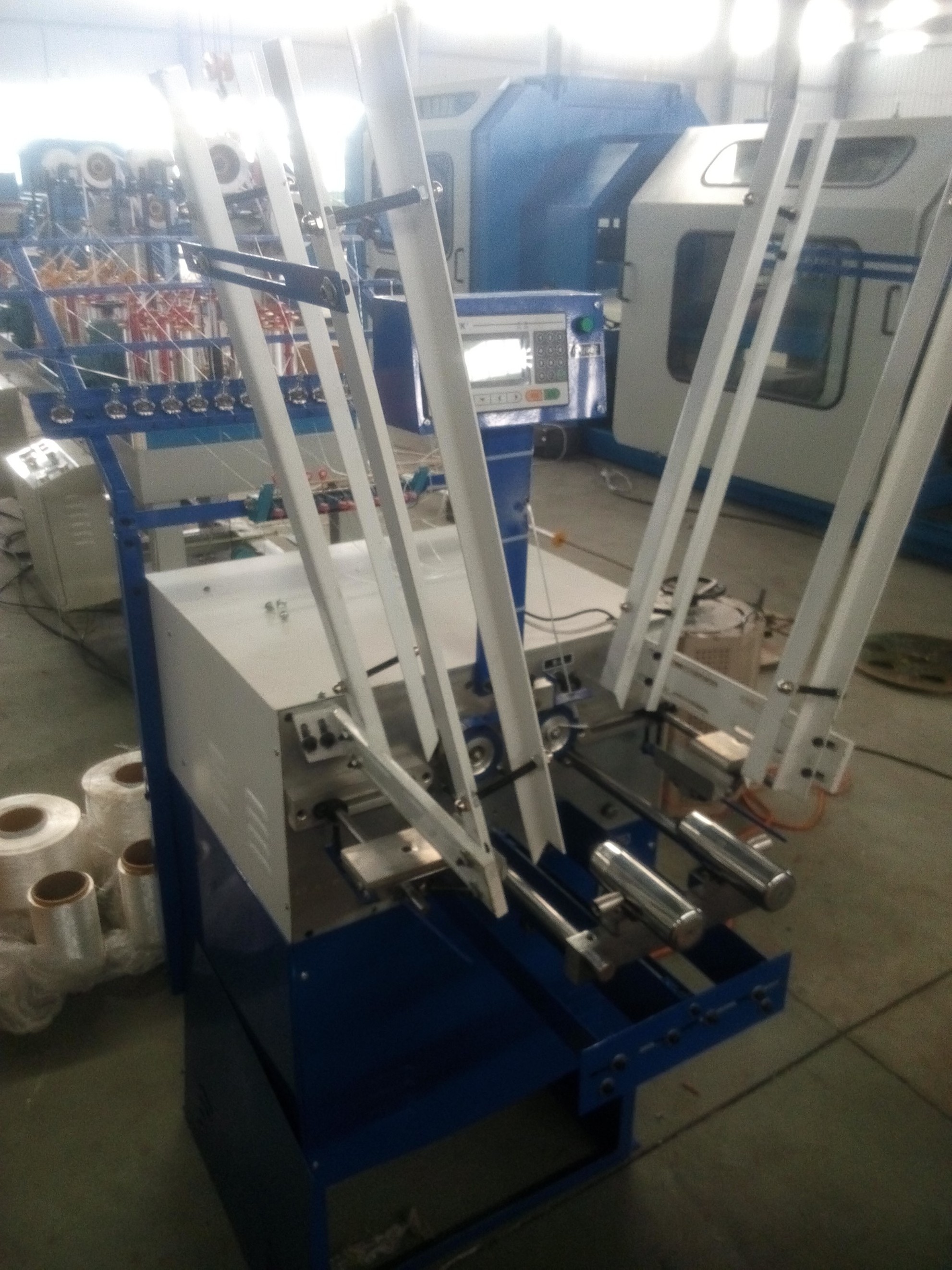 4000 RPM winding machine for thread touch screen control rope winder machine yarn counting PP yarn winding machine