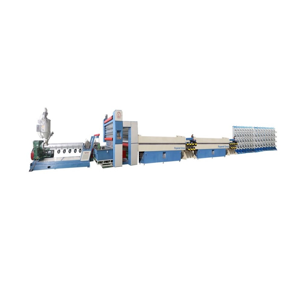 Plant of Full automatic high speed Extruder used to Extrusion PE PP flat yarn making machine for baler twine rope net