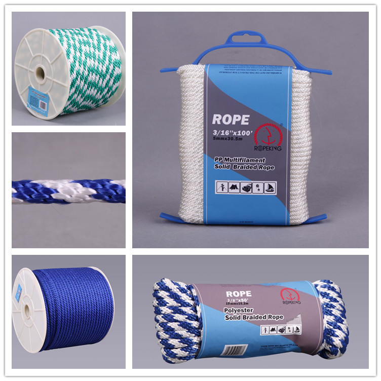 ROPE NET hot sale High quality Solid Braided nylon ropes for climbing