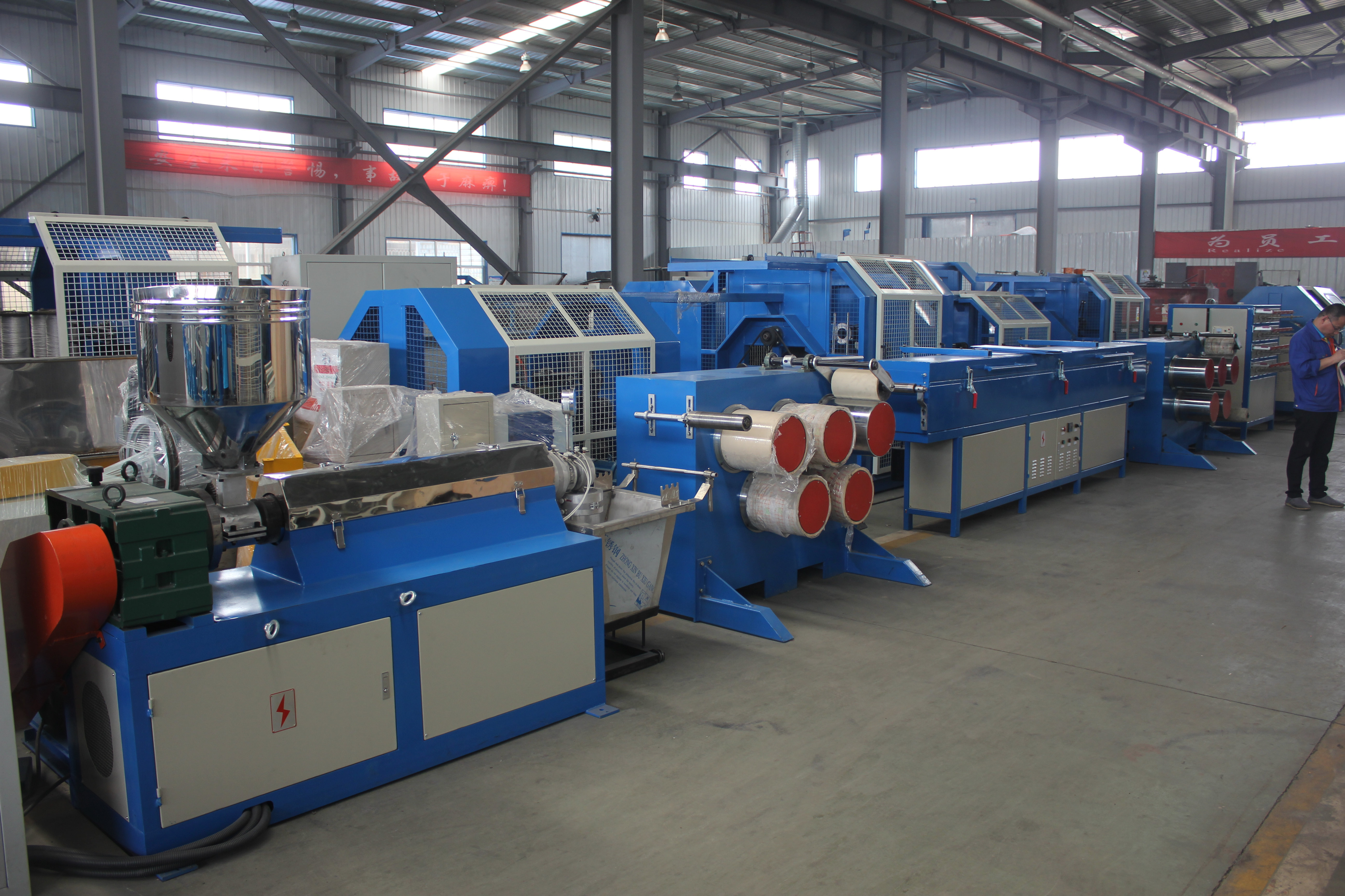 used nylon poly hdpe pp monofilament yarn extruder machine