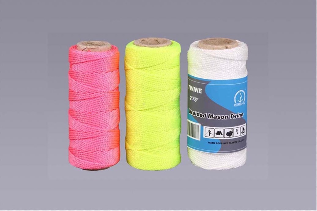 PP PE Nylon Cotton Jute twine which is used in plastic rope net and clothing field