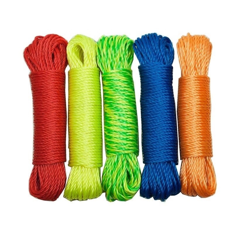 Braided Twisted PE Polyester PP Nylon Rope with high strength