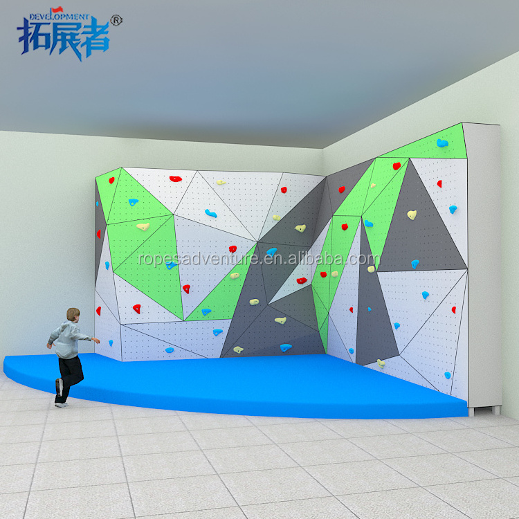 Outdoor or indoor rock climbing wall traverse climbing walls for kindergarten and home kids daycare