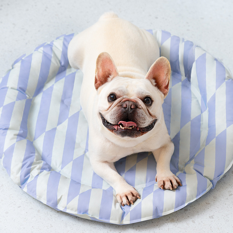 MewooFun Round Gel Pet Cooling Mat Dog Bed Mat Washable Pet Summer Cooling Mat for Small Pet