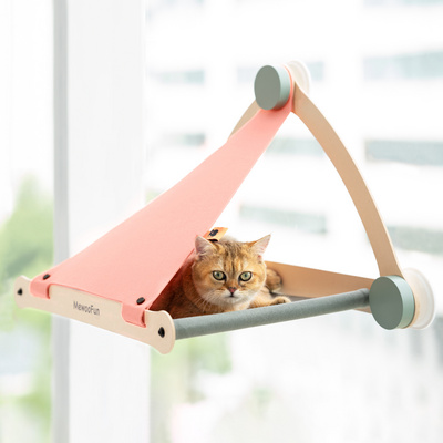 MewooFun Two Assembly Methods Sunny Seat Window Mounted Cat Bed Cat Window Hammock for Cats Inside