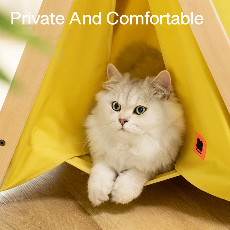 MewooFun Hot Sale Removable Pet Tent Tipi Cat Bed Play Tent Teepee for Dog