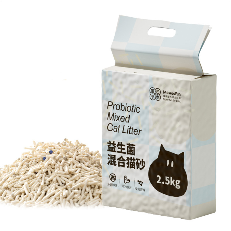 MewooFun 3 In 1 Mixed Super Absorbent Tofu Cat Sand Pet Products Bulk Biodegradable Cat Litter Wholesale