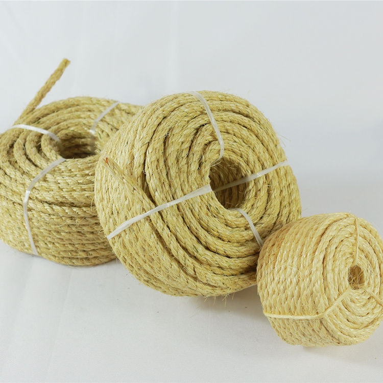 Chinese Supplier Cheap Price 2mm 3mm Natural Sisal Fiber Twine Agriculture Packing Rope Sisal Rope For Machine